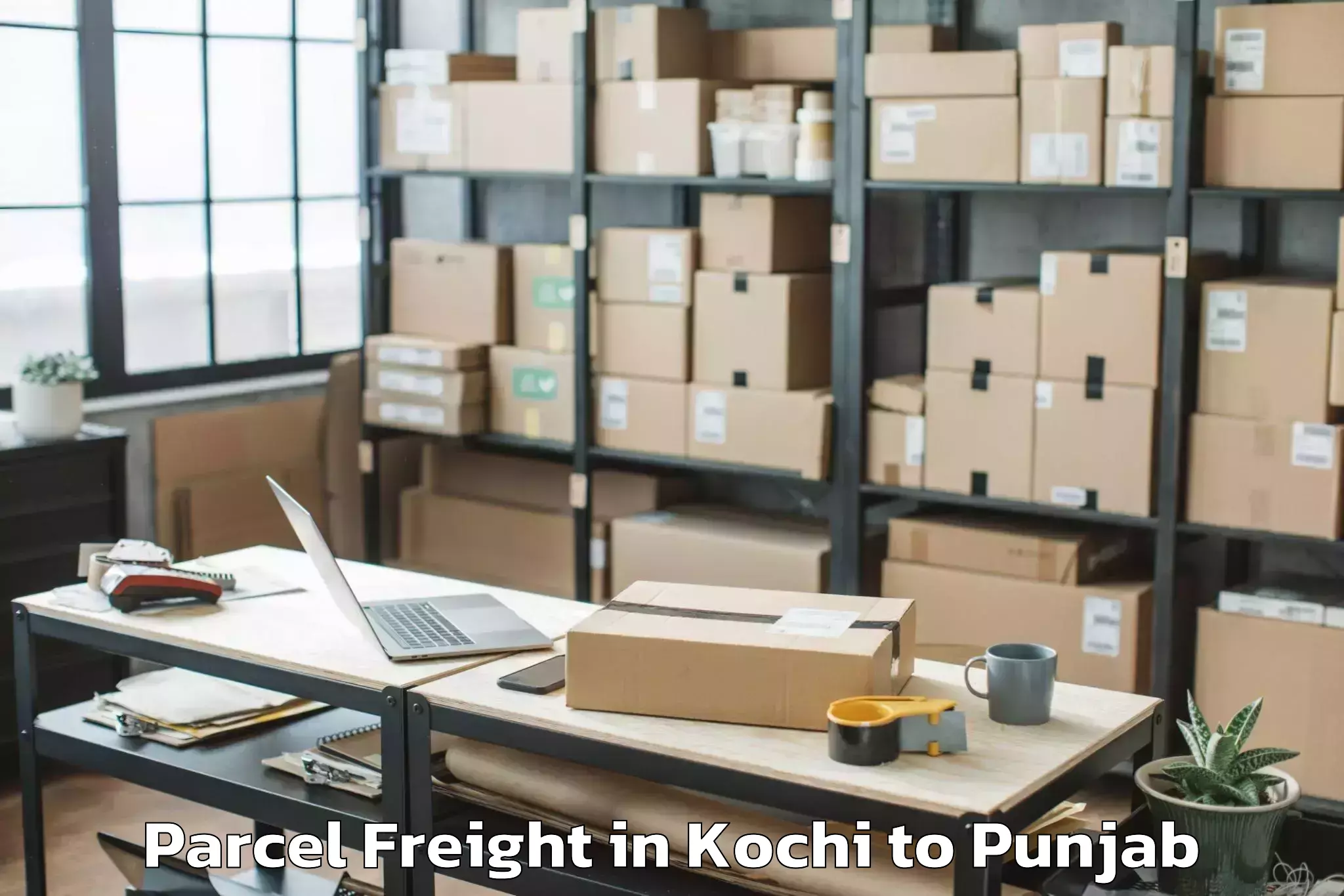 Book Your Kochi to Rampura Parcel Freight Today